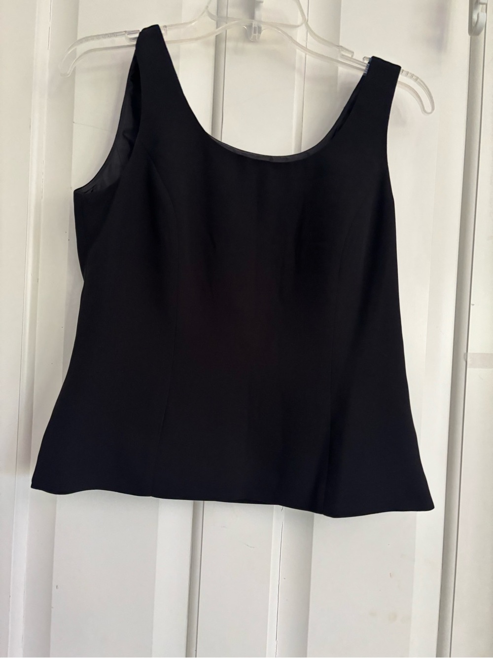 Kasper Classic Black Scoop Neck Women's Tank Top size 4